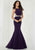 Tiffany Homecoming - 46117 Fitted Halter Trumpet Gown In Purple