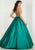 Tiffany Homecoming - 46127 Strapless Bedazzled Sweetheart Mikado Ballgown In Green