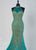 Tiffany Homecoming - 46128 Gilt Embellished Illusion High Neck Gown In Blue and Gold