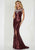Tiffany Homecoming - 46142 Shimmering Sequined Sheath Gown In Red