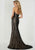 Tiffany Homecoming - 46145 Strapless Sweetheart Beaded Sheath Gown In Black and Neutral