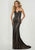 Tiffany Homecoming - 46145 Strapless Sweetheart Beaded Sheath Gown In Black and Neutral