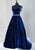 Tiffany Homecoming - 46146 Sweetheart Beaded Velvet Ballgown In Blue