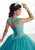 Fiesta Gowns - 56329 Beaded Cap Sleeve Tulle Ballgown