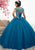 Fiesta Gowns - 56335 Beaded V-neck Tulle Ballgown