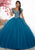 Fiesta Gowns - 56335 Beaded V-neck Tulle Ballgown