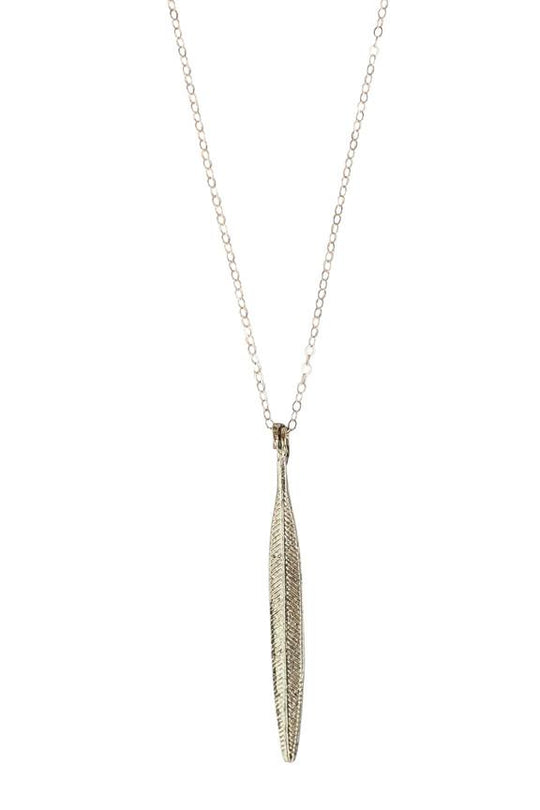 Tiger Lily Feather Necklace
