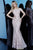 Jovani - 1814 Stretch Lace Off-Shoulder Trumpet Dress In Neutral