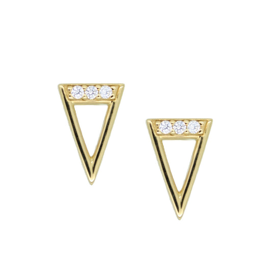 Open Triangle Studs
