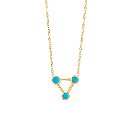 Large Summer Triangle Turquoise Necklace