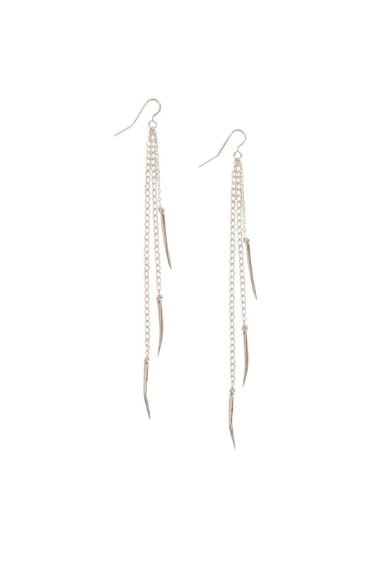 Triple Spike Earrings