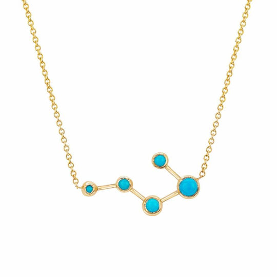 Big Dipper Turquoise Constellation Necklace