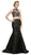 Cinderella Divine - 84267 Two Piece Beaded Mermaid Dress In Black