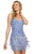 Sherri Hill - 53051 Beaded Fringe Short Dress In Blue