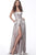 Jovani - JVN68195 Sleeveless Scoop Metallic A-line Dress In Pink