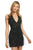 Sherri Hill - 53018 Short Plunging Halter Beaded Dress In Black