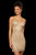Sherri Hill - 53014 V Neck Lace-Up Back Fully Beaded Short Dress In Gold
