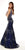 Angela and Alison - Sparkling Star Print Trumpet Long Evening Gown 771058 in Blue