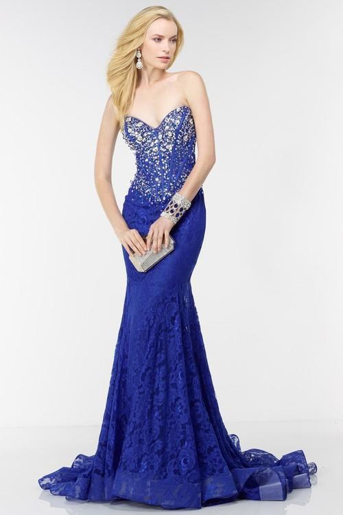 Alyce Paris - 6580 Prom Dress in Sapphire Silver
