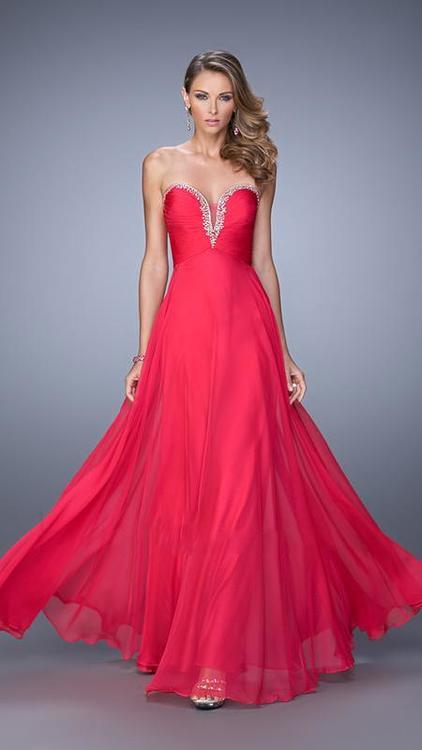 La Femme - Prom Dress 21499 in Fuchsia