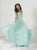 Tiffany Homecoming - Enchanting Embroidered Sweetheart Silky Chiffon A-line Dress 16136 In Green