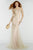 Alyce Paris - 6600 Faux Strapless Embellished Mermaid Gown In Neutral and Gold