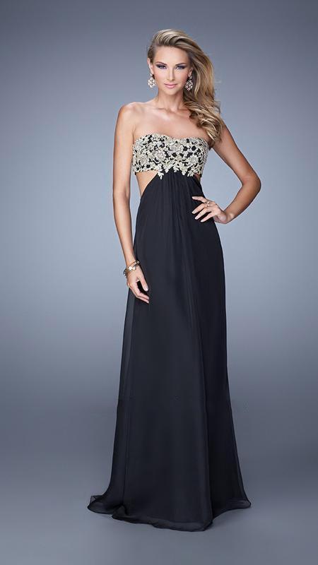 La Femme - 20819 Prom Dress in Black