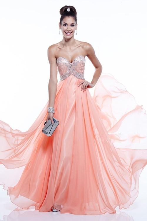 Alyce Paris - 6403 Prom Dress in Coral-Pink