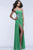 Embellished Sweetheart Chiffon Long Evening Gown with Asymmetical Cut-out 7350