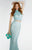 Alyce Paris  - 6521 Two Piece Beaded Lace Long Dress in Blue