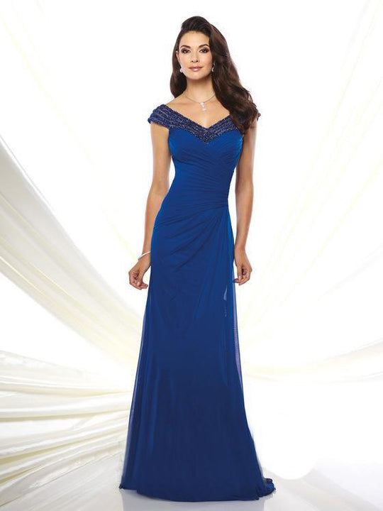 MONTAGE BY MON CHERI - 116945W DRESS IN Blue