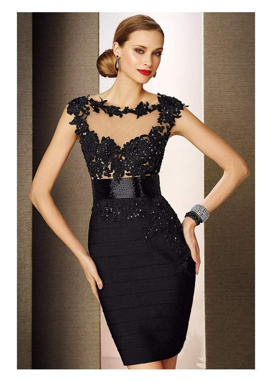 Alyce Paris Black Label - 5651 Dress In Black Nude