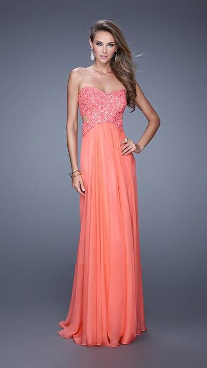La Femme - Prom Dress 20734 in Orange