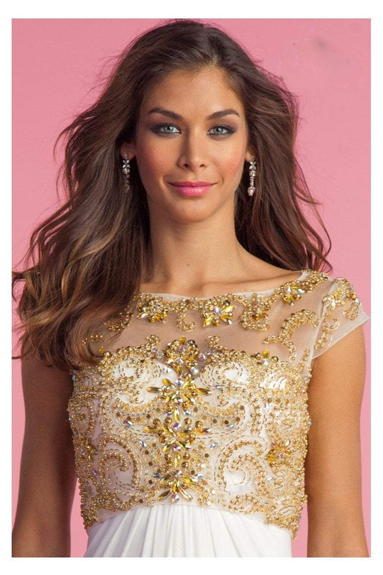 Alyce Paris - 7013 Top in Ivory Gold