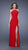 La Femme Sleeveless Jersey Prom Dress 20842 - 1 Pc Red in Size 0 Available