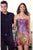 Alyce Paris Homecoming -  Dress in Red Gold Fuschia 4304 in Multi-Color
