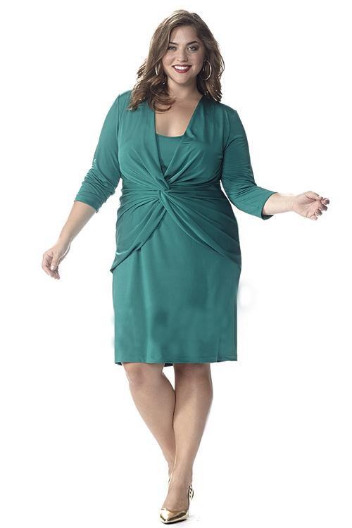 CE1537 Plus Size Dress in Green