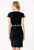 Terani Couture - Sculpted V-Neck Sheath Gown with Peplum Detail 1521C0232A In Black