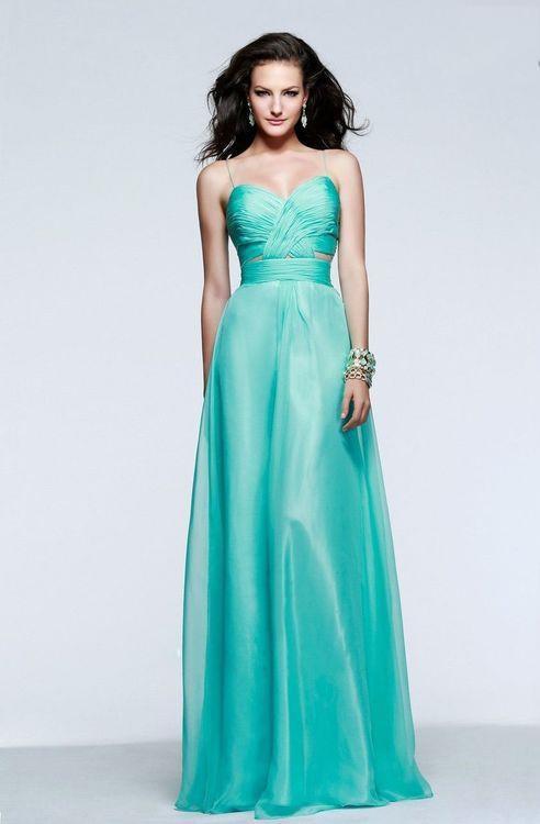 Ruched Sweetheart Chiffon Evening Gown 7584