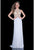 Terani Couture - Sheer Geometric A-Line Gown 1615P1294B in Silver and Neutral