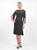 Daymor Couture - 669 Trumpet Sleeves Cocktail Dress in Black