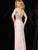 V-neck with Cutout Jersey Gown in Blush MCE11622