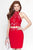 Alyce Paris B'Dazzle - 46520 Short Dress in Raspberry