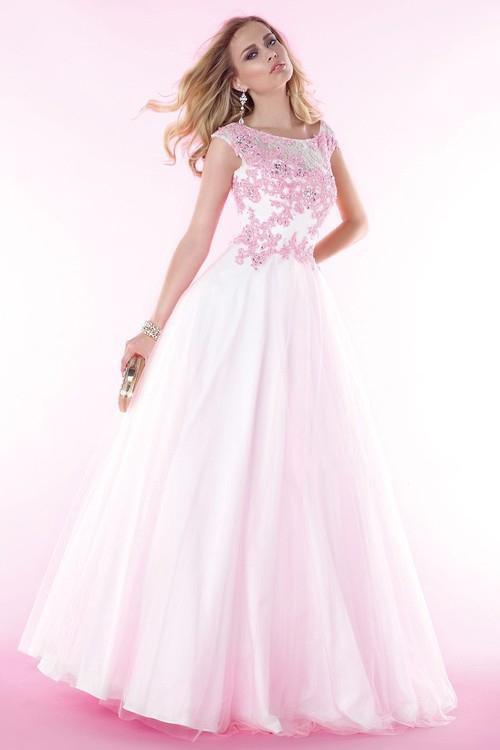 Alyce Paris - 6431 Prom Dress in Pink White