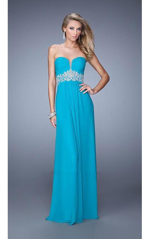 La Femme - 21357 Prom Dress in Blue
