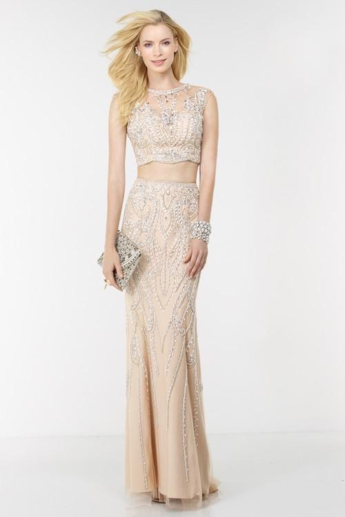 Alyce Paris - 6611 Prom Dress in Nude White