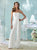 Mon Cheri - Beaded Semi-Sweetheart Jumpsuit in White