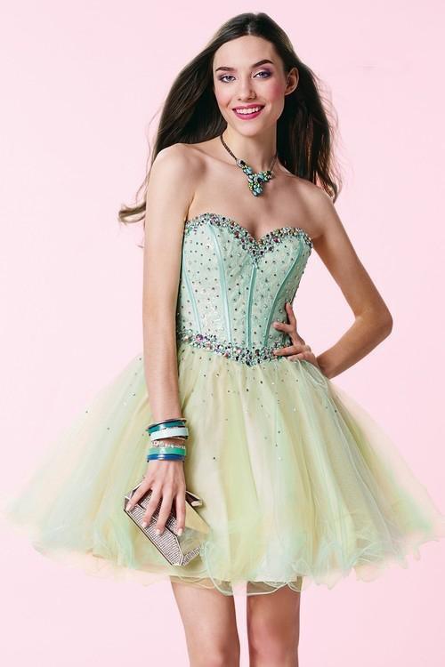 Alyce Paris Homecoming - 3659 Dress in Watermelon-Nude