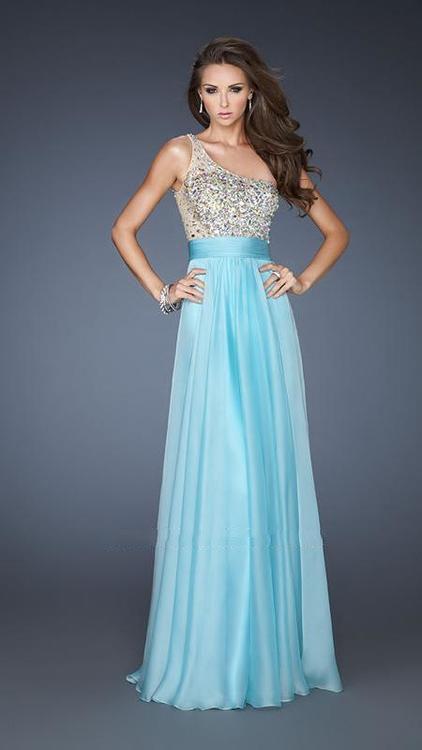 La Femme - Prom Dress 18646 in Blue