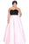 Gorgeous Color Blocked Sweetheart A-Line Gown SC7207
